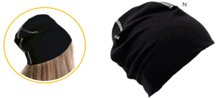 CAPPELLINO IN JERSEY con cuciture a contrasto