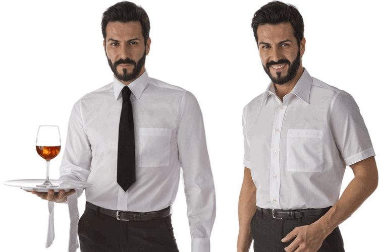 Camicia cameriere classica modello DANIEL Camicia cameriere classica