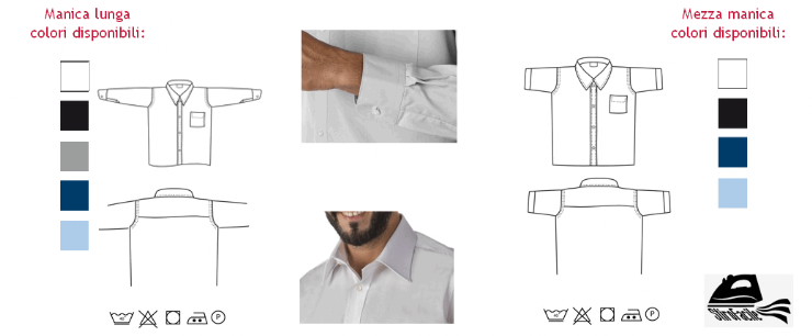 Camicia classica con un taschino modello economico