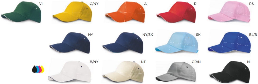 cappellini con visiera per pubblicità cappelli personalizzabili