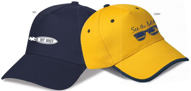 Cappellini golf con visiera in poliestere pesante