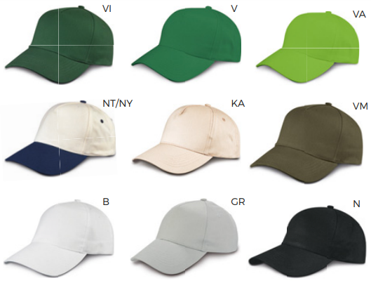 Forniture di cappelli per pubblicità aziende