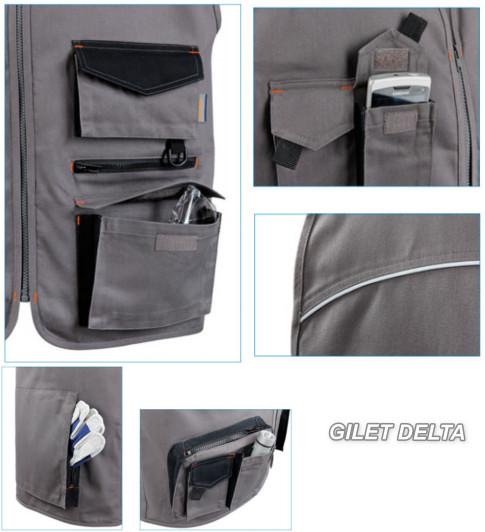 Gilet da lavoro con più tasche per artigiani Gilet da lavoro con più tasche per artigiani settori meccanico