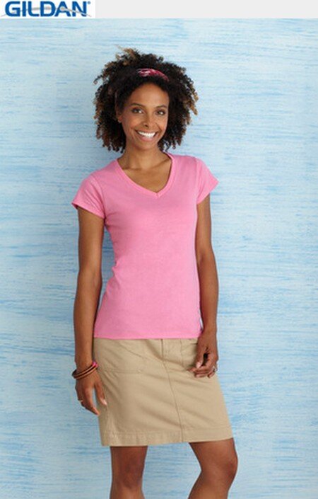 T-shirt Donna Collo V Manica Corta maglietta donna collo V