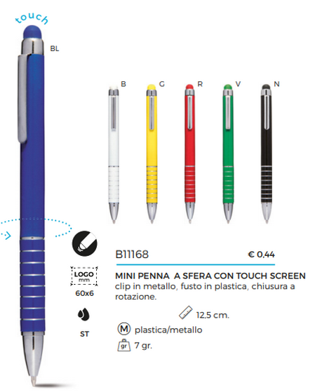 Mini penne a sfera con touch screen