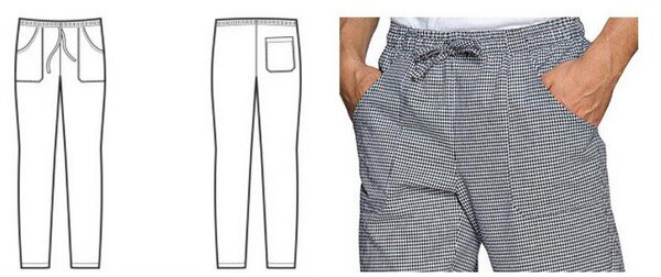 PANTALONE CUOCO CLORORESISTENTE