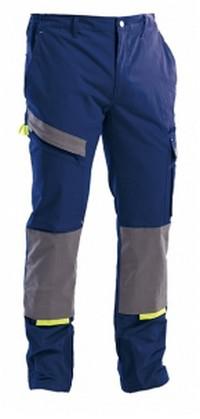 Pantalone blu da lavoro stretch Powerfull Pantaloni da lavoro multitasche con inserti per ginocchiere.