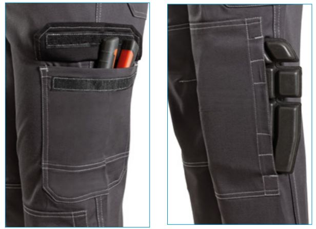 Pantaloni  da lavoro tasche chiusura velcro