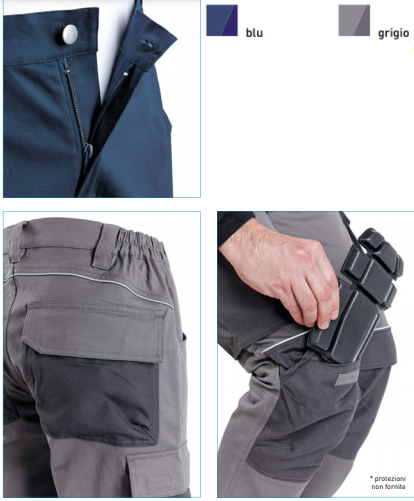 Pantaloni da lavoro con inserti per ginocchiere