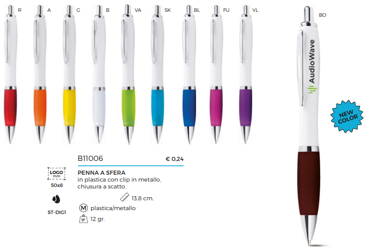 Penne a sfera bicolore