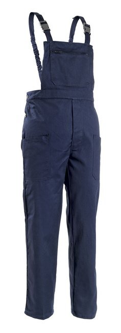 Salopette blu per meccanici e carpentieri Salopette elastico dietro vita e bretelle