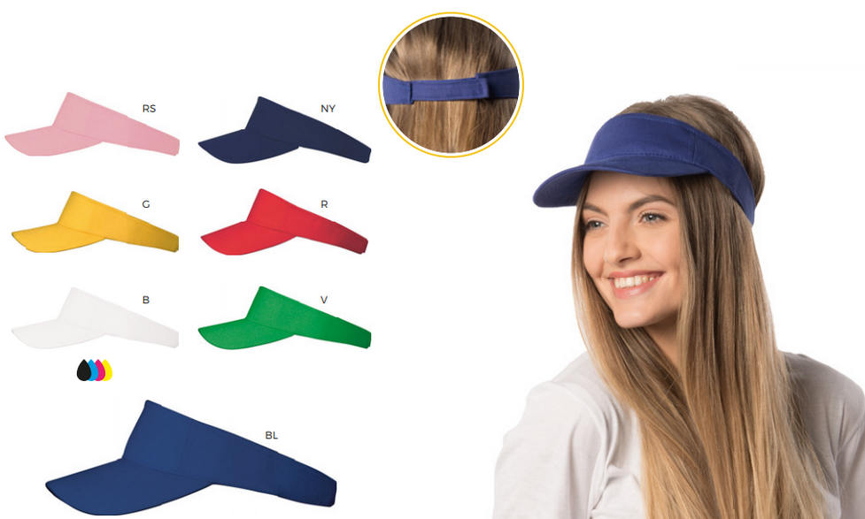 Visiere, cappellini visiera