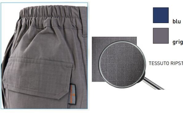 Pantalone con tessuto a lavorazione antistrappo Pantalone con tessuto antistrappo