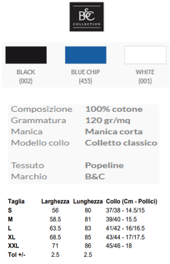 scheda tecnica camicie popeline uomo