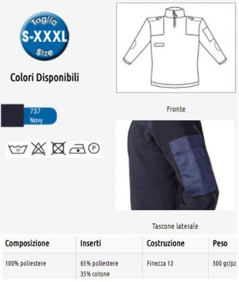 maglia pilota con spallini